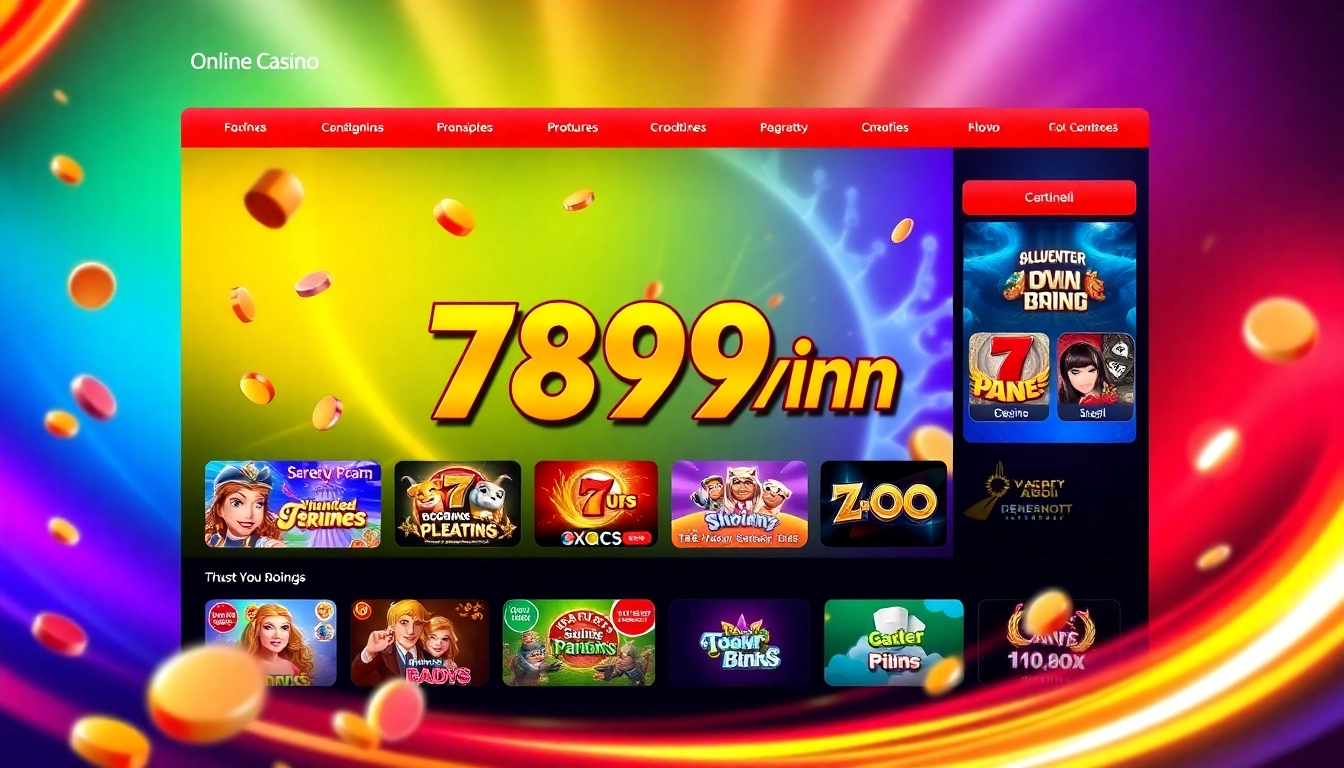 Interactive gaming scene showcasing 789win com with engaging casino icons and vibrant colors for an immersive experience