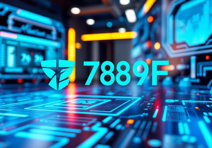 789F branding on advanced digital device interface symbolizing innovation and technological connectivity for modern audiences.