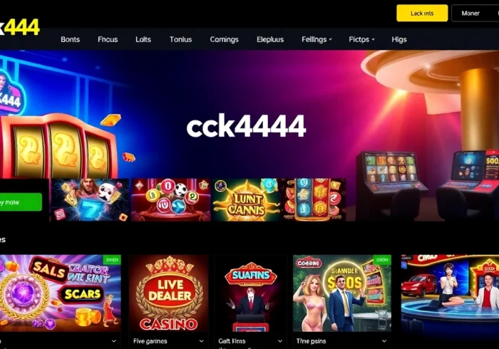 ck4444 online gaming platform with colorful slots, live casino action, and a vibrant interface for players in Bangladesh.