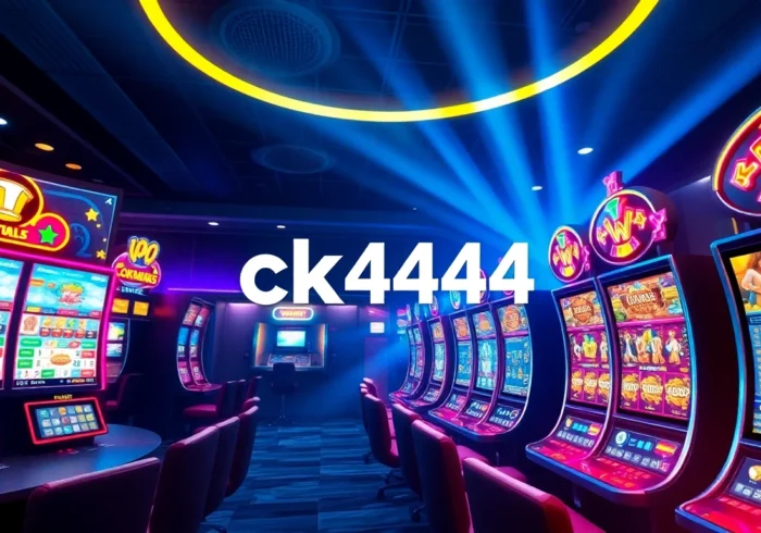 Engaging ck4444 casino platform with lively games, bright visuals, and bold branding to attract players.