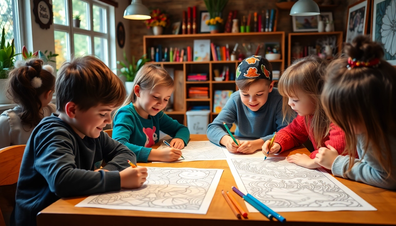 A collection of engaging coloring pages for kids and adults showcasing detailed illustrations ready for coloring, inspiring creativity.