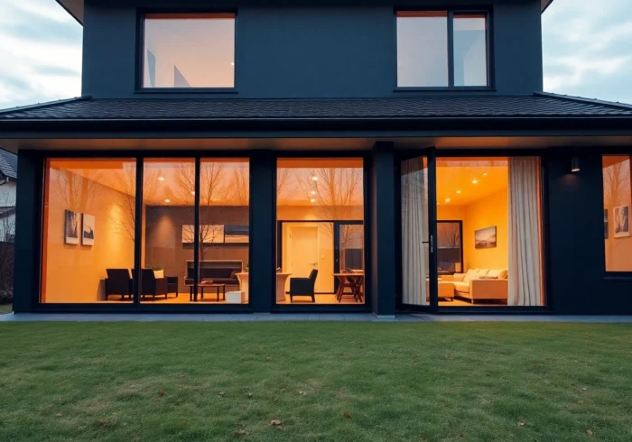 Close-up of high-quality okna PCV bydgoszcz installed in a modern home, showcasing durability and sleek design.