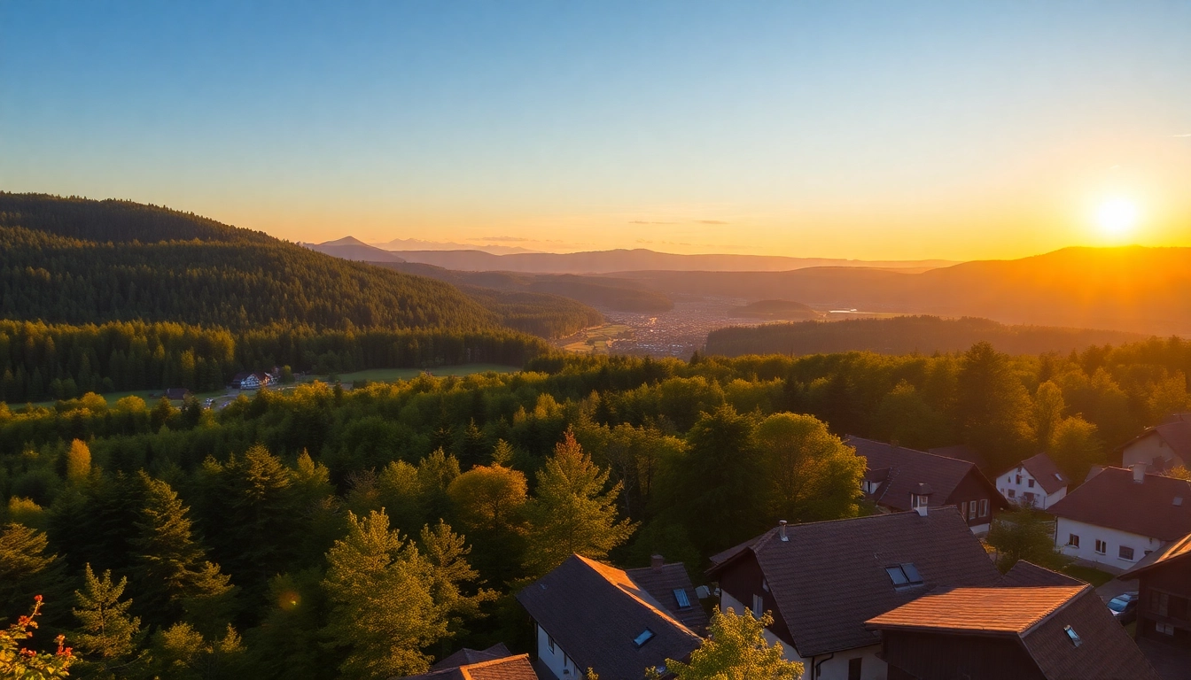Charming Thüringen landscape with forested hills and peaceful nature scenes inviting visitors to relax and explore.