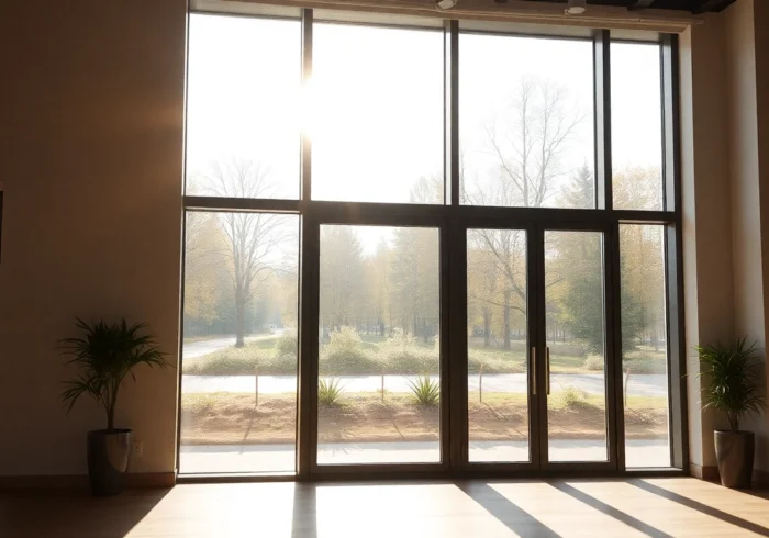 High-quality okna pcv bydgoszcz showcase with modern design and bright natural light illuminating windows, emphasizing craftsmanship and durability.