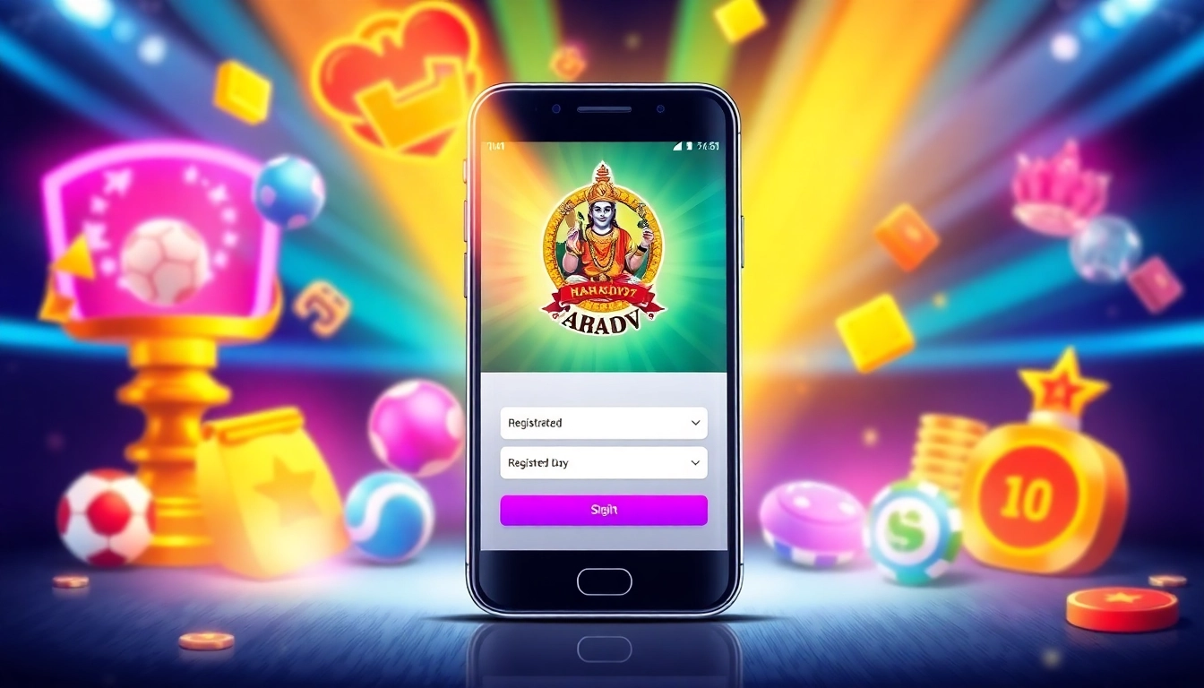 Mahadev Book Id verification on a smartphone screen with sports and casino icons for secure betting access.