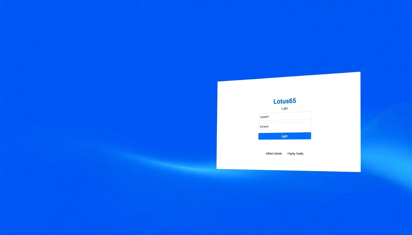 Secure Lotus365 Login screen showcasing an easy-to-use interface for online betting and gaming access, highlighting simplicity and professionalism for users.