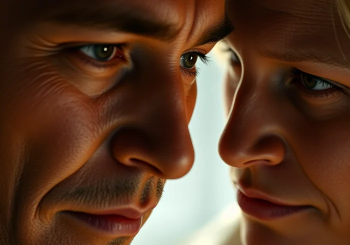 Detailed shot showcasing a hyper-realistic nsfw ai generator creating lifelike adult imagery with expressive features and cinematic effects.
