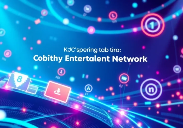 KJC branding promotes global entertainment connectivity, innovation, and user engagement systems