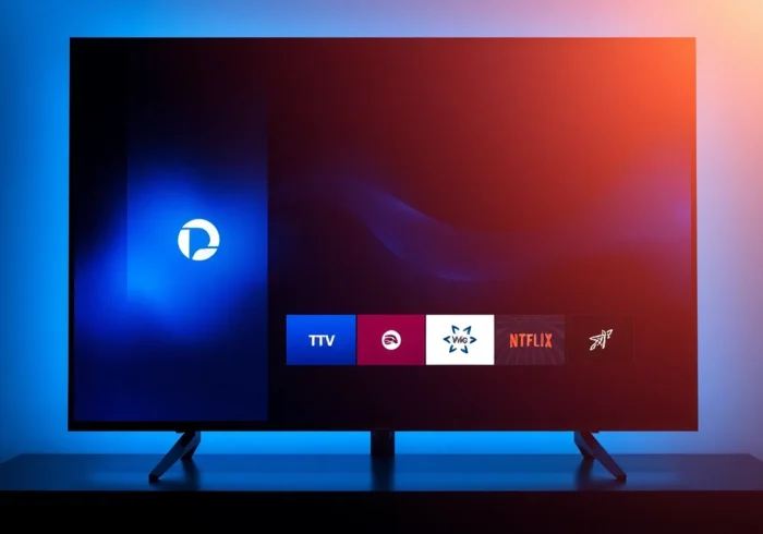 Screenshot of Atlas Pro ONTV IPTV interface on Android device with live channels and VOD options, emphasizing easy navigation and high-quality streaming.