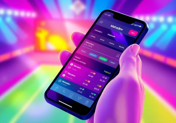 Mahadev book platform showing betting options on a mobile device for easy access and secure
