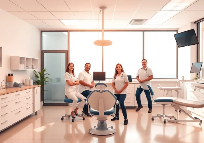 Friendly team at Ventura Bright Dental providing caring dental services in a bright, modern
