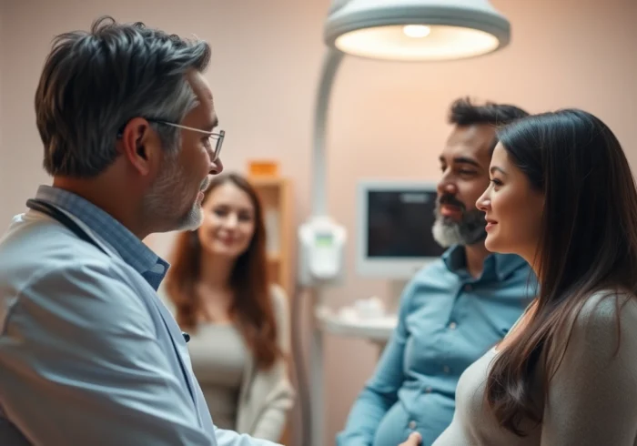 Understanding pma significato a caring doctor explains fertility options to a couple in a