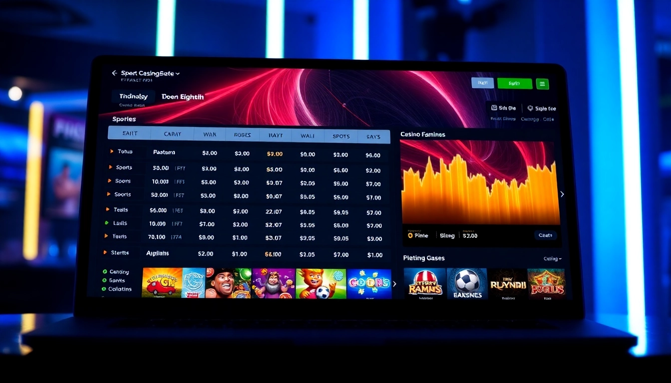 Fairplay24 online betting platform showcasing sports and casino games with vibrant visuals and