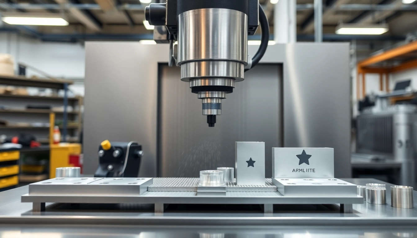 Professional machinist performing frezowanie on aluminum with advanced CNC equipment in a