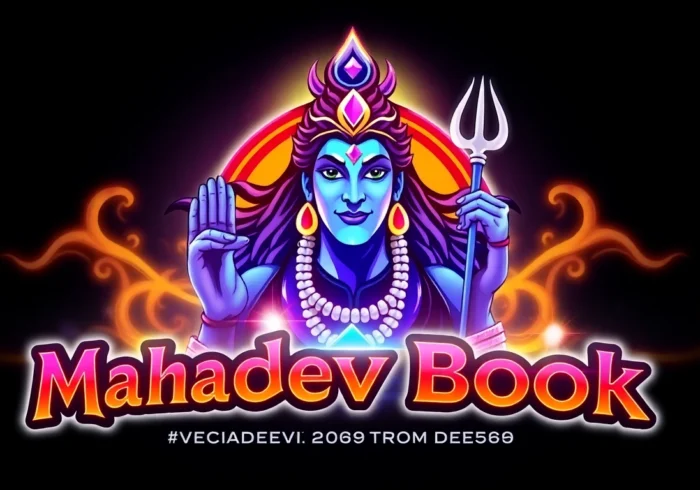 Mahadev book logo featuring Shiva imagery emphasizing trust and excitement in online betting