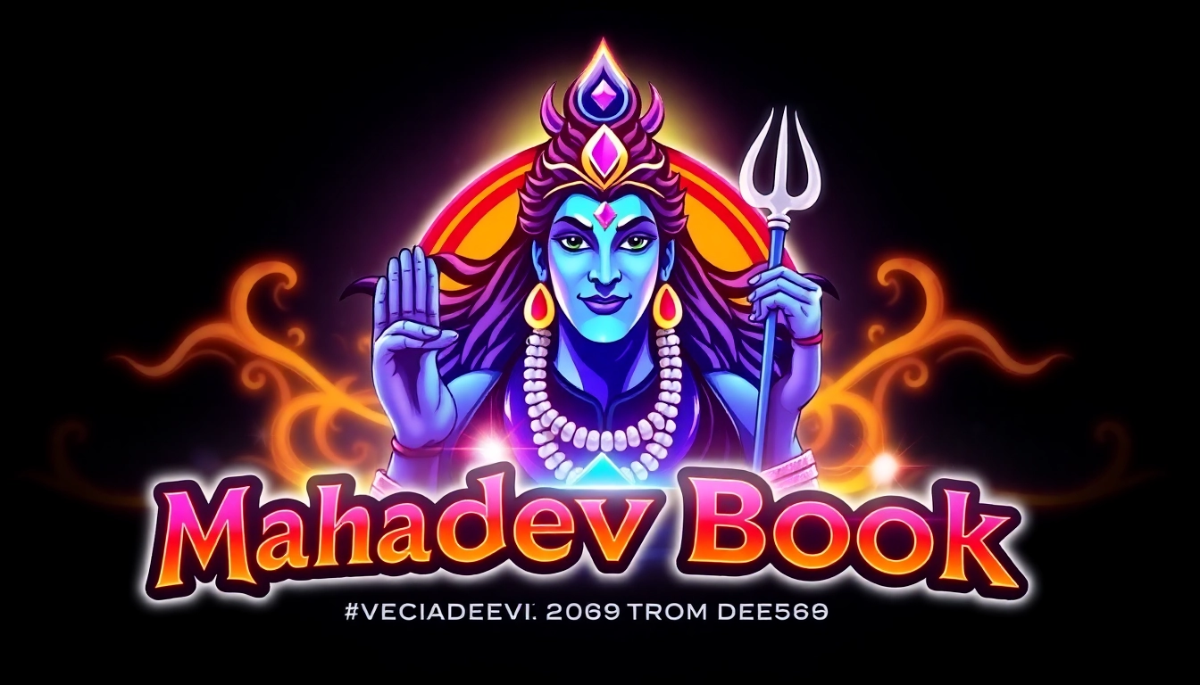 Mahadev book logo featuring Shiva imagery emphasizing trust and excitement in online betting