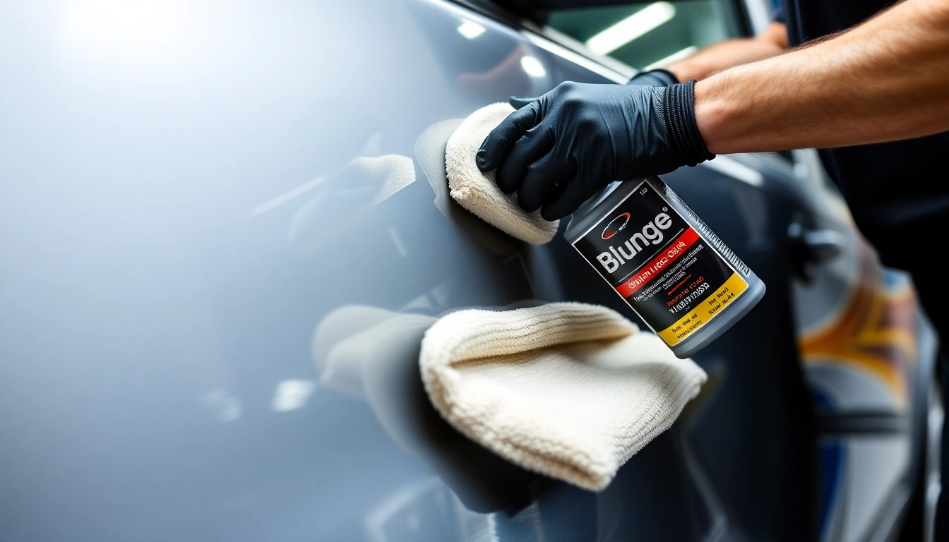 Blung professional detailing with microfiber towels enhancing van shine and durability