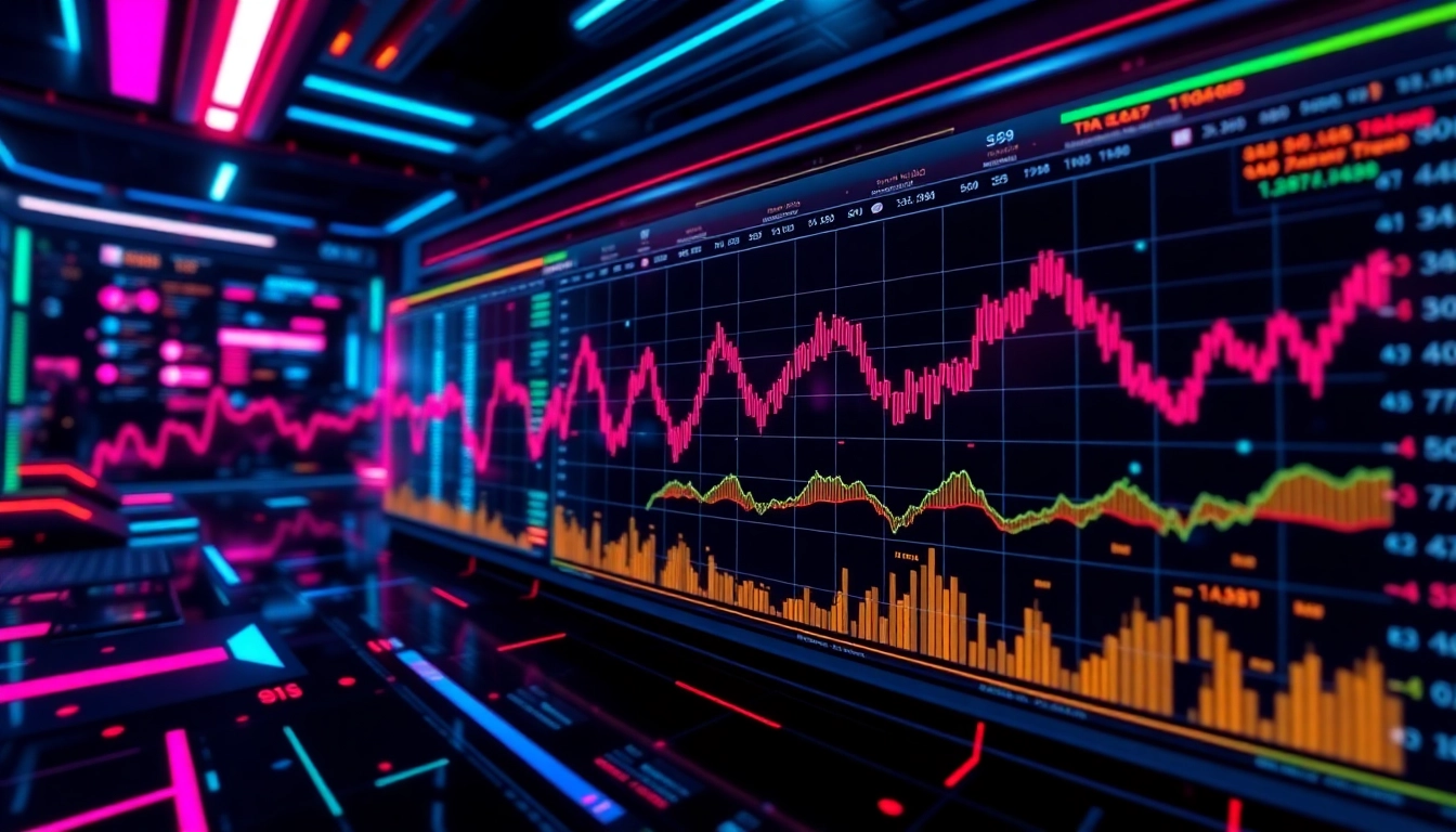 Aicoin digital token with live market data charts highlighting cryptocurrency trends and